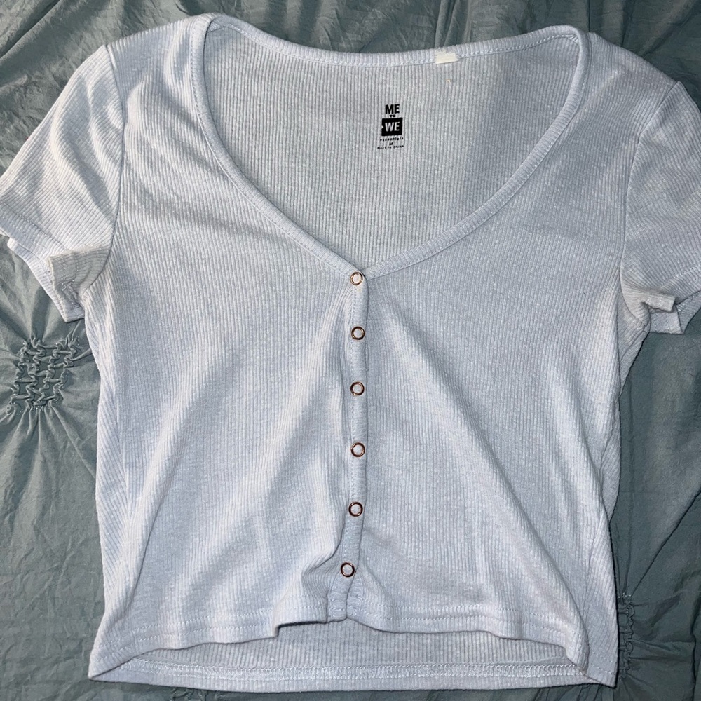 Light blue Pacsun crop top